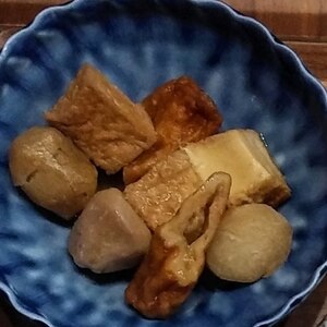 厚揚げと竹輪里芋の煮物